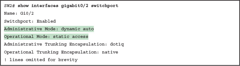 Operational Trunking State